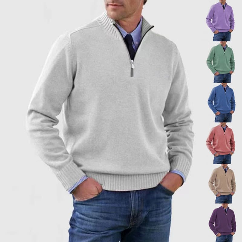 Zipper Jumpers Men Pullovers Autumn Winter Spring Sweaters Sweater Jumpers Elegant Streetwear Y2k Tops Short Jumper