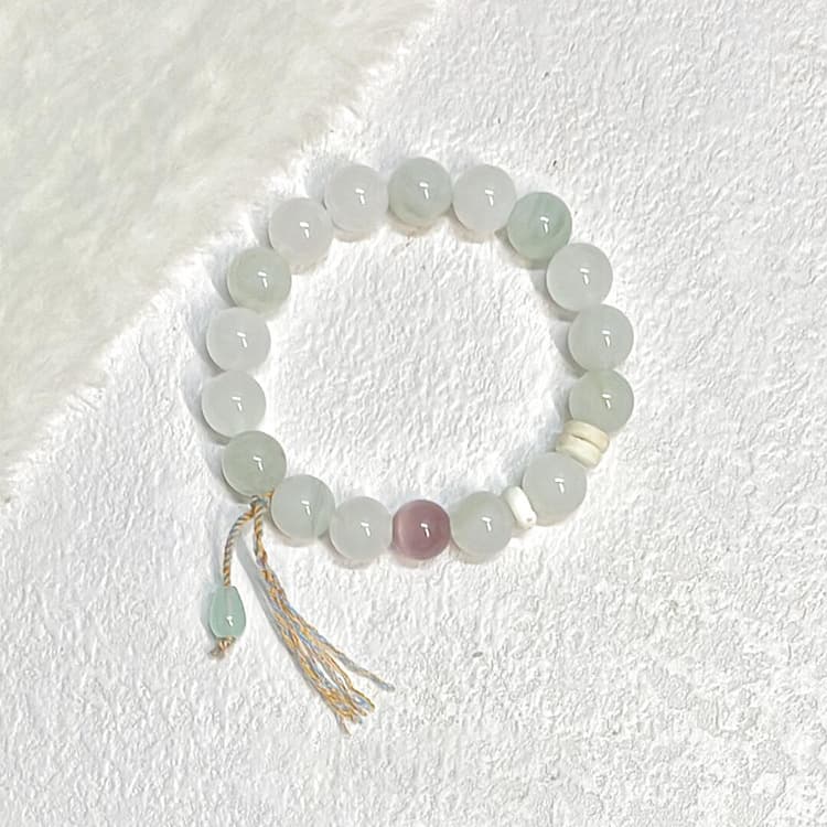 New Chinese Niche Tianshan Green Cat's Eye Stone Jade Bracelet For Women Retro Super Fairy High-end Minimalist Style