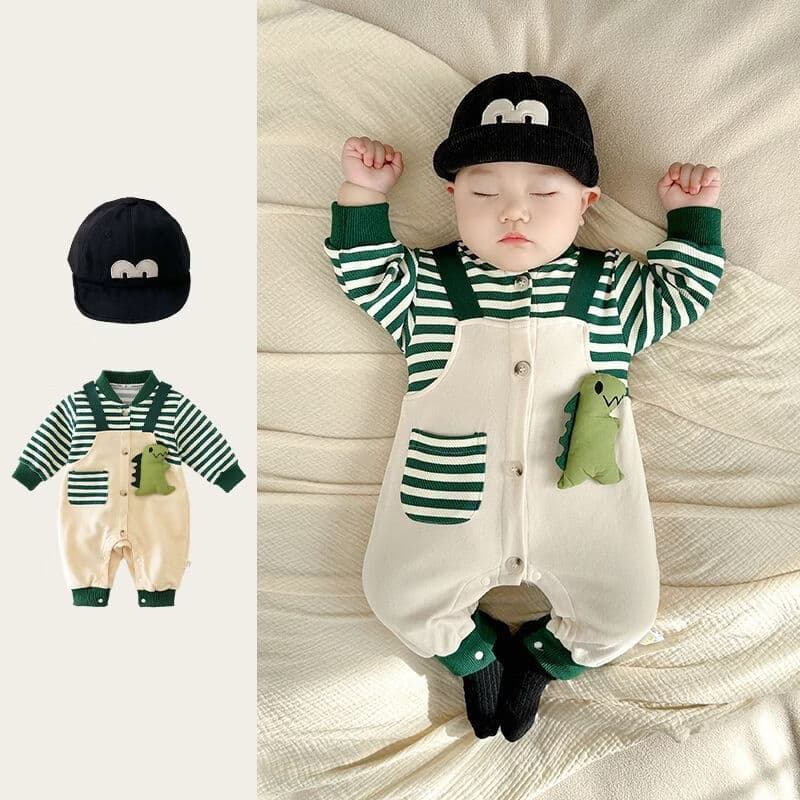106059819@qq.com Baby Clothes, Newborn Baby Boy Romper, Super Cute One-month 100-day Celebrations, Outdoor Jumpsuit For Spring And