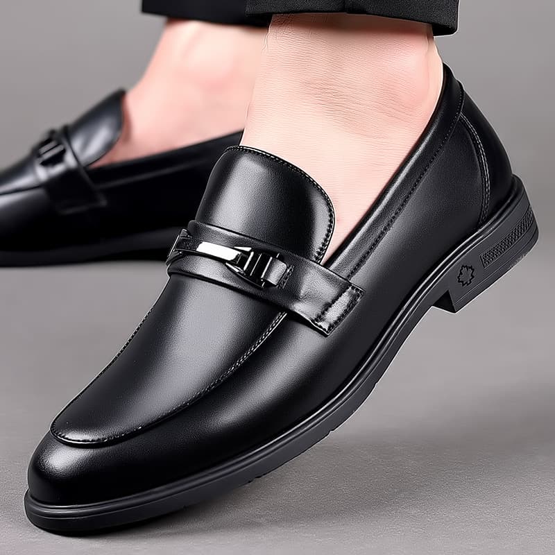 Leather Genuine Leather, Black Korean Version, British Fashion, Casual, Business, Formal Dress, Leather For Men, Suits,