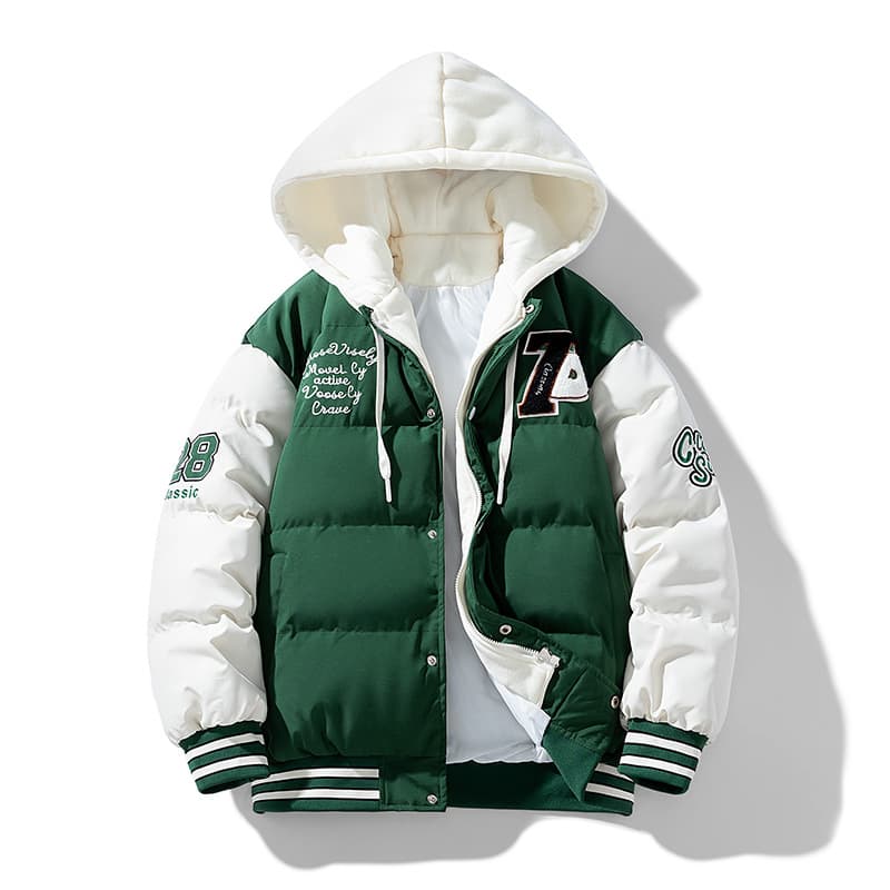 Men's Clothing New Cotton Padded Jacket Men's Winter Youth Thick Coat Cotton Jacket With Hood Two Piece Trendy Casual Cotton