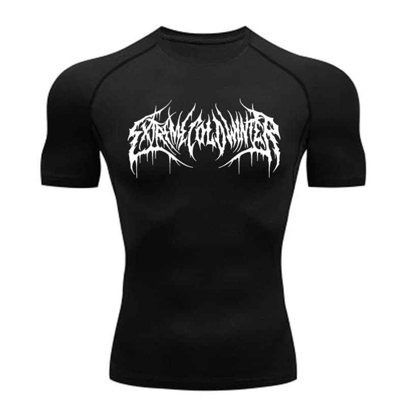 Men's Y2K Anime Quick Dry Sports T-Shirt Breathable Sweat Wicking Running Base Layer Gym Training Top Elastic Fit Short Sleeve