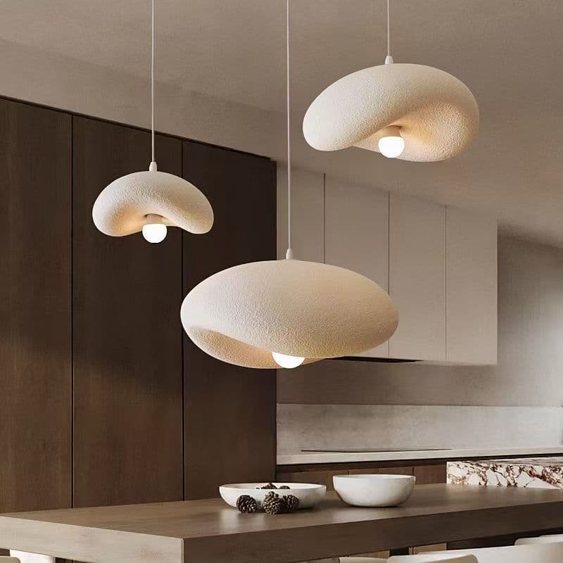 Cloud-shaped Pendant Lamp, Japanese-style Dining Room, Loft, French Cream‐toned,Personality Bar Counter, Living Room, Wabi‐sabi Style Guesthouse