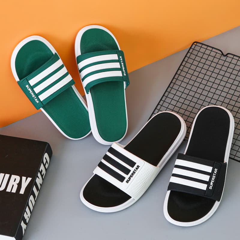 Ready Stock Wholesale Men's Slippers Men's Korean Fashion Student Indoor And Outdoor Beach Sandals Slippers Indoor Bathing Slippers Women