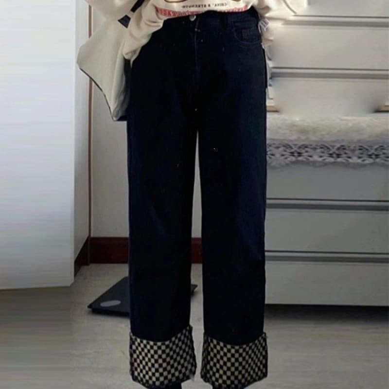 Jean stretch coupe étroite brodé, collection printemps femme, taille haute, coupe ample, couleur claire, style Yi Jin
