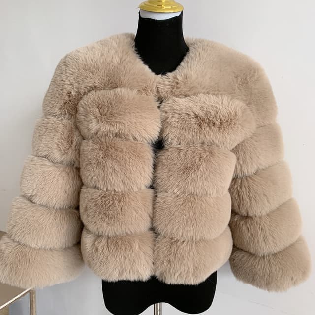 Haining Fur Factory Wholesale Autumn And Winter New Warm Leisure Splicing Women's Fox Fur Coat Women's Clothing