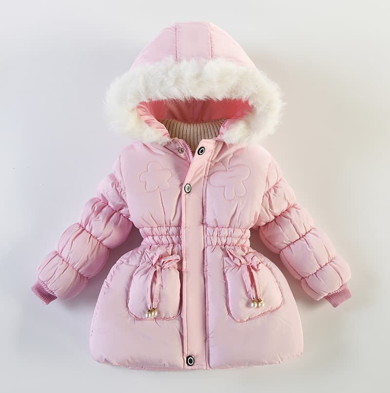 Kid's Clothing New Children's Cotton Coat Girls Thickened Jacket