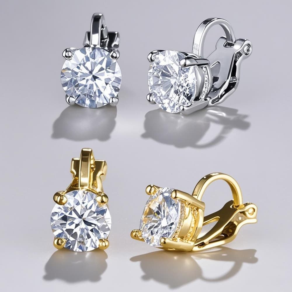 Exquisite Minimalist Men’s Clip-on Earrings For Non-pierced Ears. Perfect For Daily & Commute Wear. Hypoallergenic, Tarnish-resistant & Durable, Gent