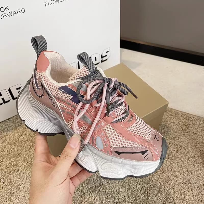 Genuine Leather Father's Shoes For Women In The Autumn Of 2023, A New Style Of Showcasing Feet, Small Breathable Mesh