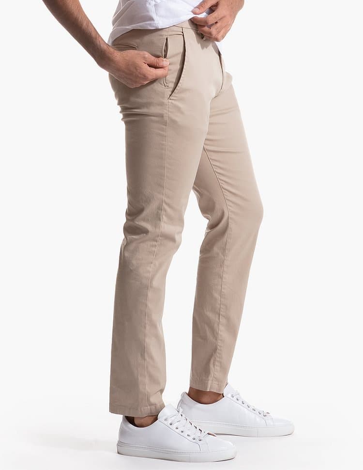 New Casual For Men, Autumn Style Men's Business Pants, Straight Tube Twill High Elastic Pure Cotton Long Pants
