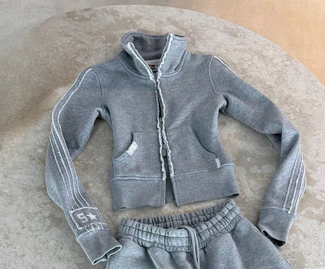 Ensemble sweat à capuche et jogging streetwear Y2K, pull hip-hop à capuche zippée, tenue décontractée deux pièces pour femme