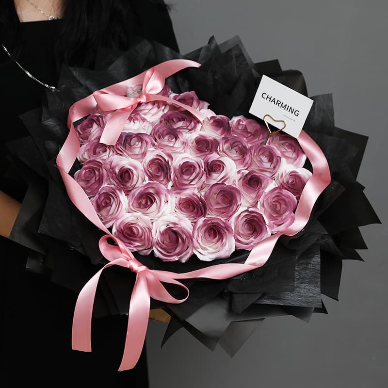 Festival Gifts Christmas Valentine's Day Gift Luxury Soap Flower Bouquet Birthday Gift For Girls Eternal Rose And Plum Jam Bouquet Gift