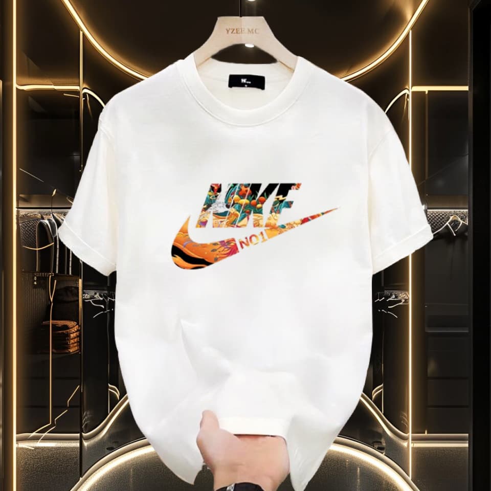 Vêtements pour hommes 2024 Nouveau T-shirt à manches courtes pour hommes en coton peigné à double fil d'été 220G T-shirt de marque ample et lou
