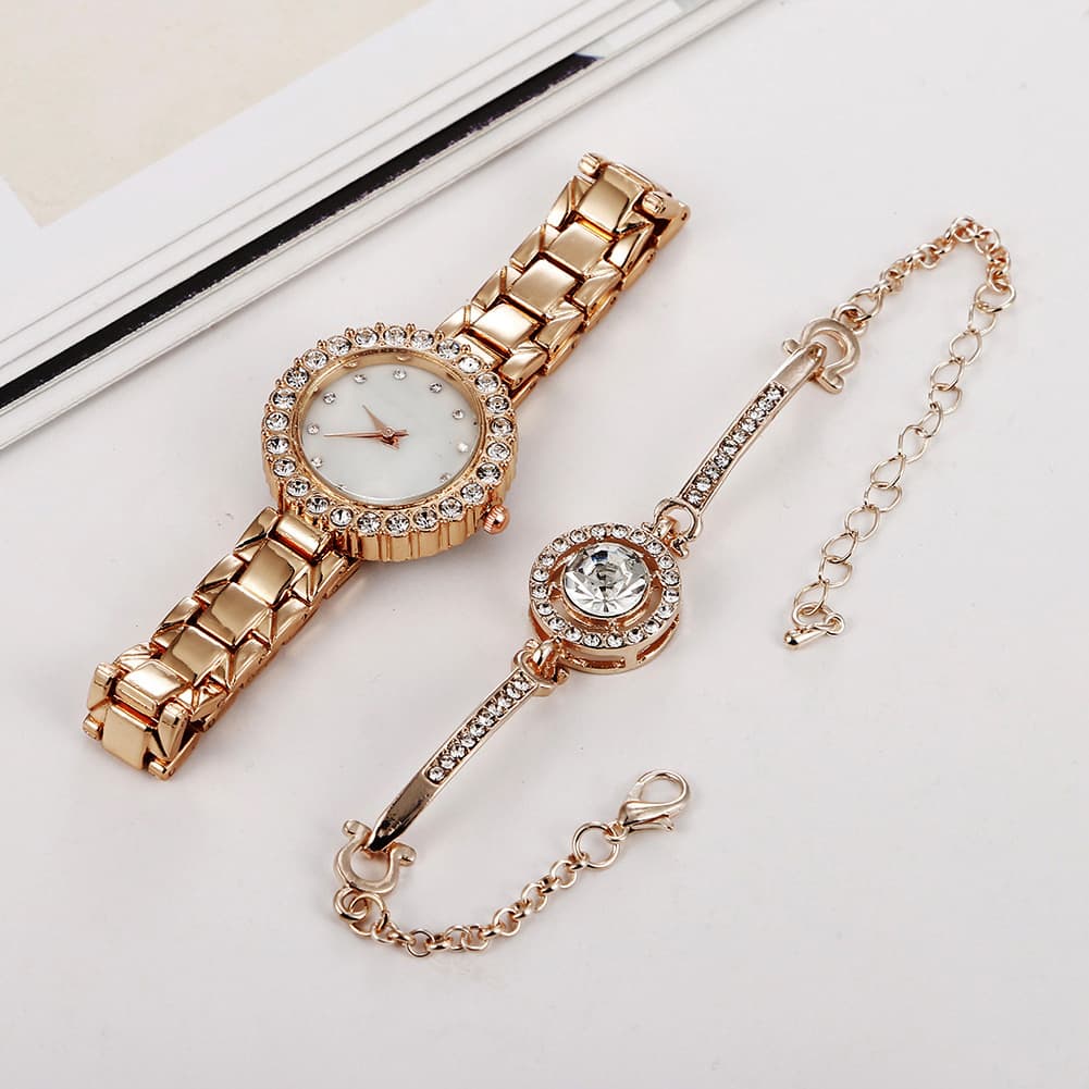 Diamond Full Diamond Bracelet Watch Simple Diamond Style Fashion Luxury Quartz Fashion Watch