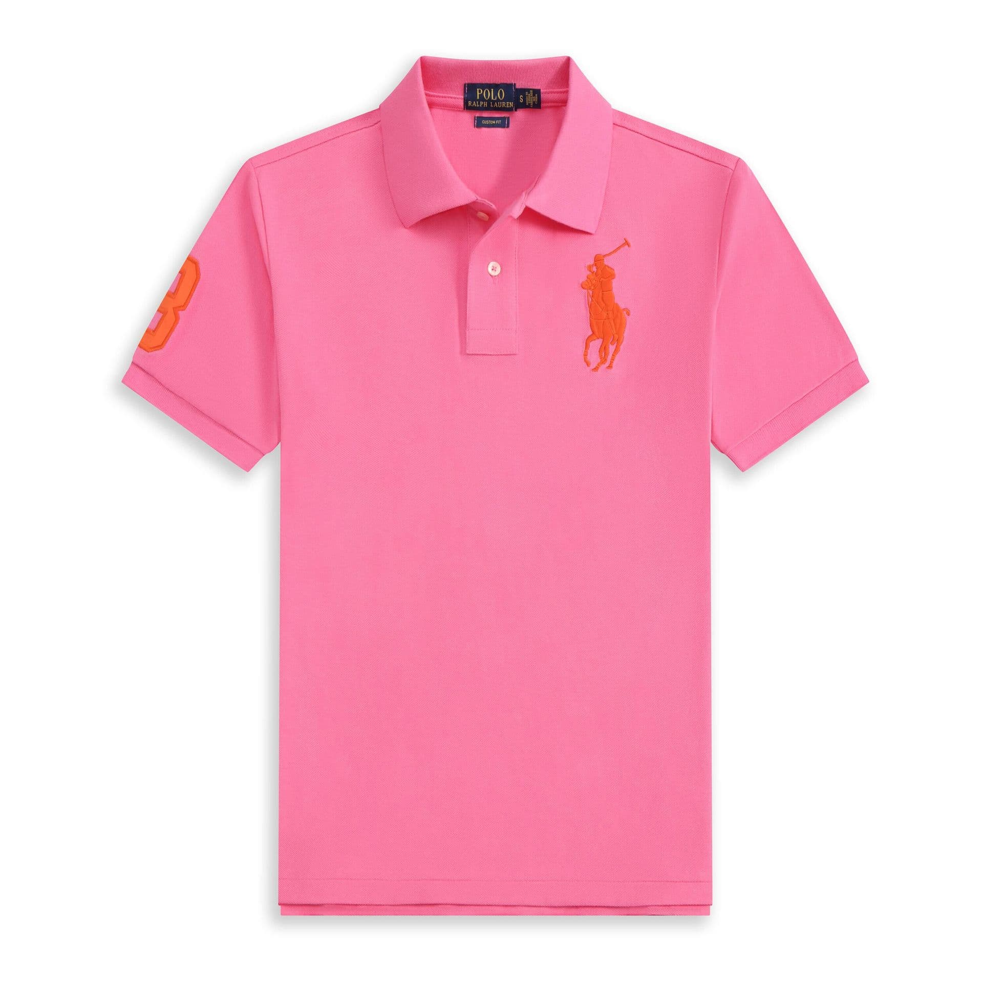 Polo d'été Paul à manches courtes et col polo brodé, style malaisien, en pur coton, pour homme
