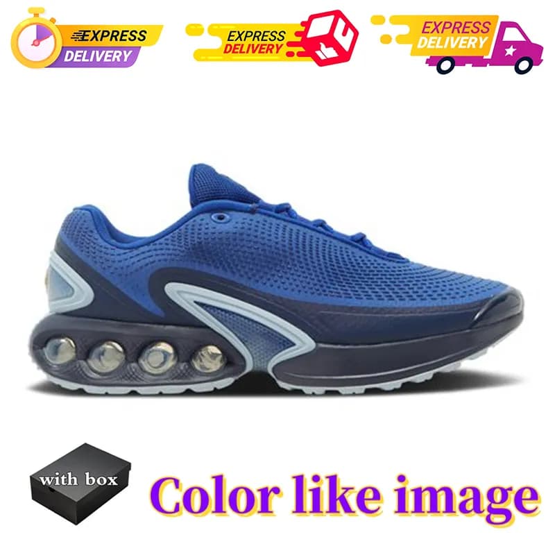 Avec boîte DN Running Shoes Athletic Trainers All Night Black Metallic Dark White Sier Bullet Half Platinum Royal Blue