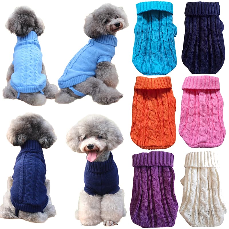 Autumn And Winter Sweater, Chihuahua For Small Dogs, Solid Color Caramel Dog Clothes, Pet Clothes By PawParty Store