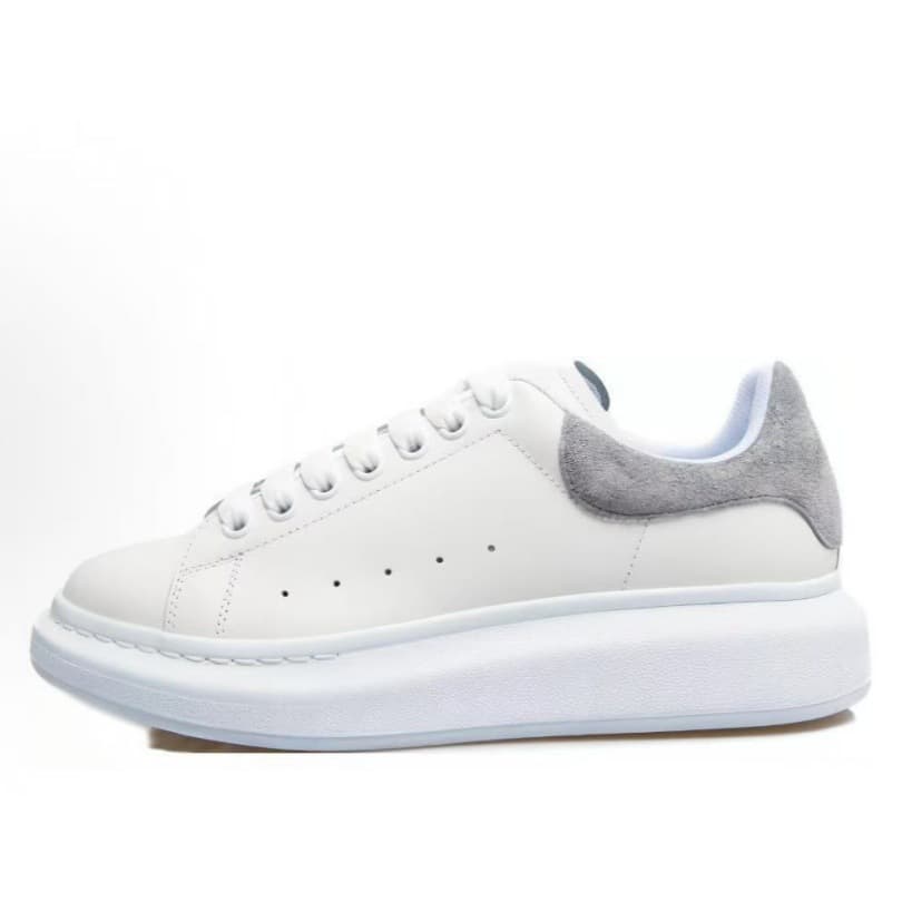 Baskets décontractées à semelle épaisse en cuir de vachette pleine fleur, chaussures à plateforme style McQueen, rehaussantes, tendance original