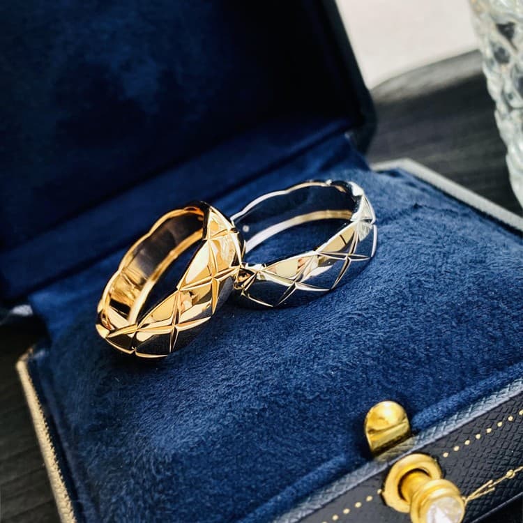 Special Offer CNC High Version Pure Silver Gold-Plated Diamond Pattern For Women Couple Rings Wedding Engagement