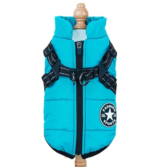 Veste pour grand chien de compagnie avec harnais, vêtements d'hiver chauds pour chien pour labrador, manteau imperméable pour gros chien, tenues po
