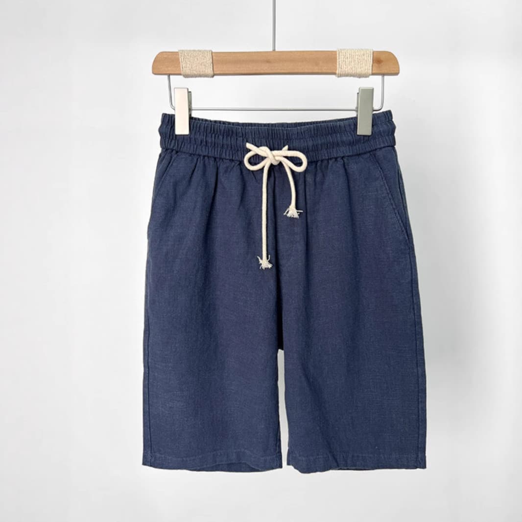 Men's Clothing Shorts Men Summer Thin Cotton And Linen Shorts Men's Beach Pants Ramie Shorts White Casual Big Pants