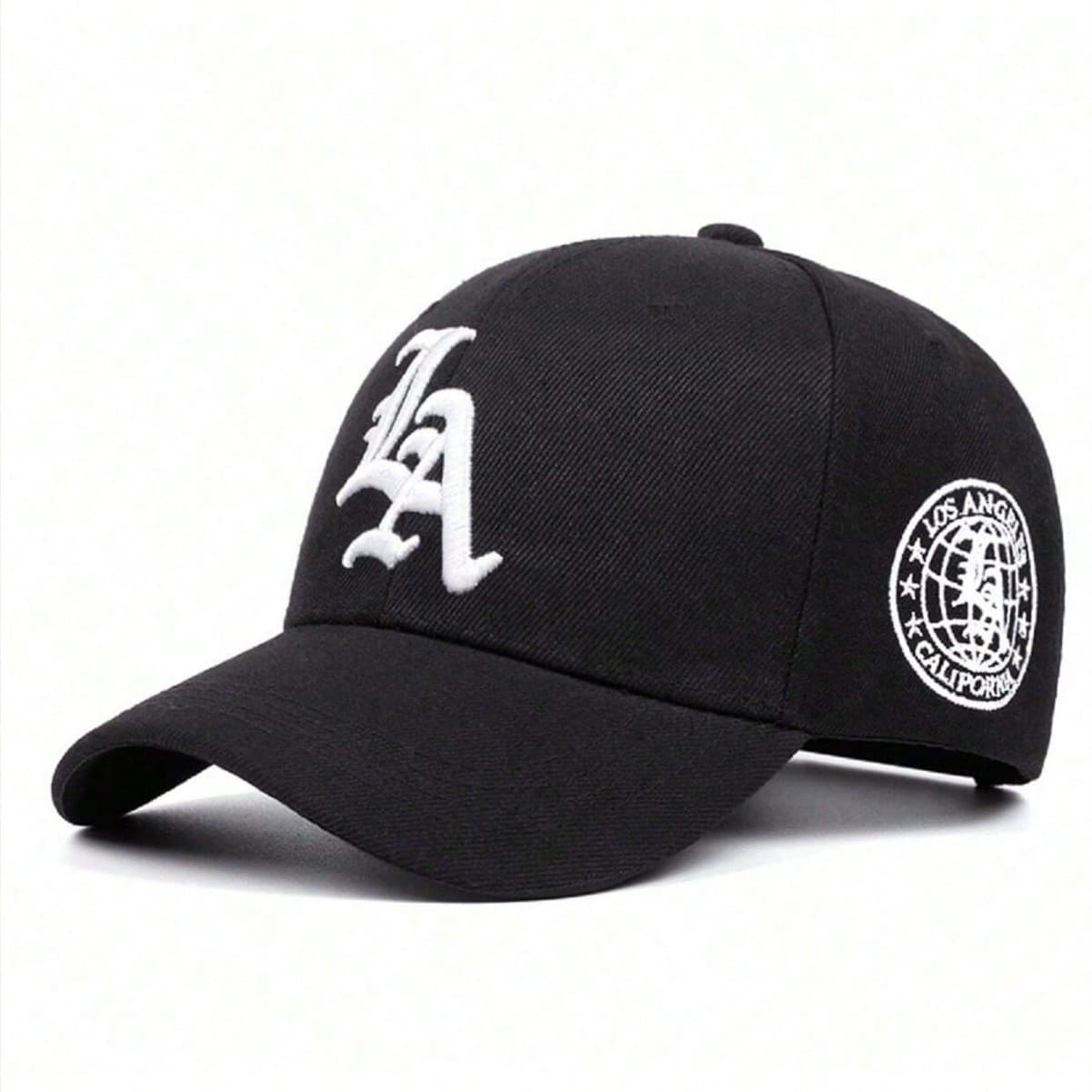 Source Factory LA 3D Embroidered Hard-Top Baseball Cap For Men And Women, American Hip-Hop Duckbill Cap, Customizable