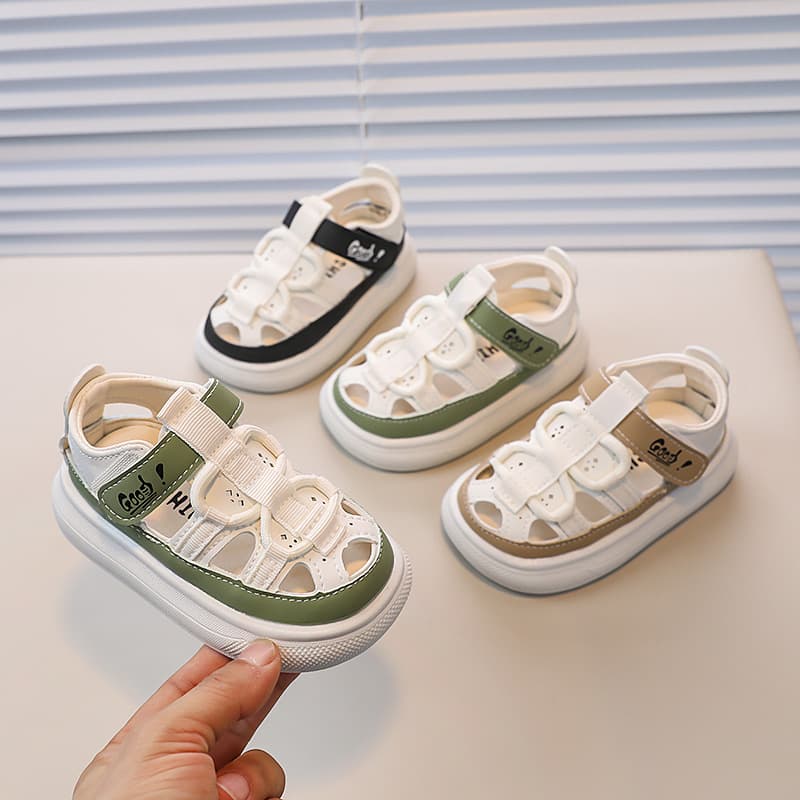 Summer Children's Style Sandals Boys' Hollowed Out Casual Sneakers Trendy Beach Shoes For Kids Aged 1-6