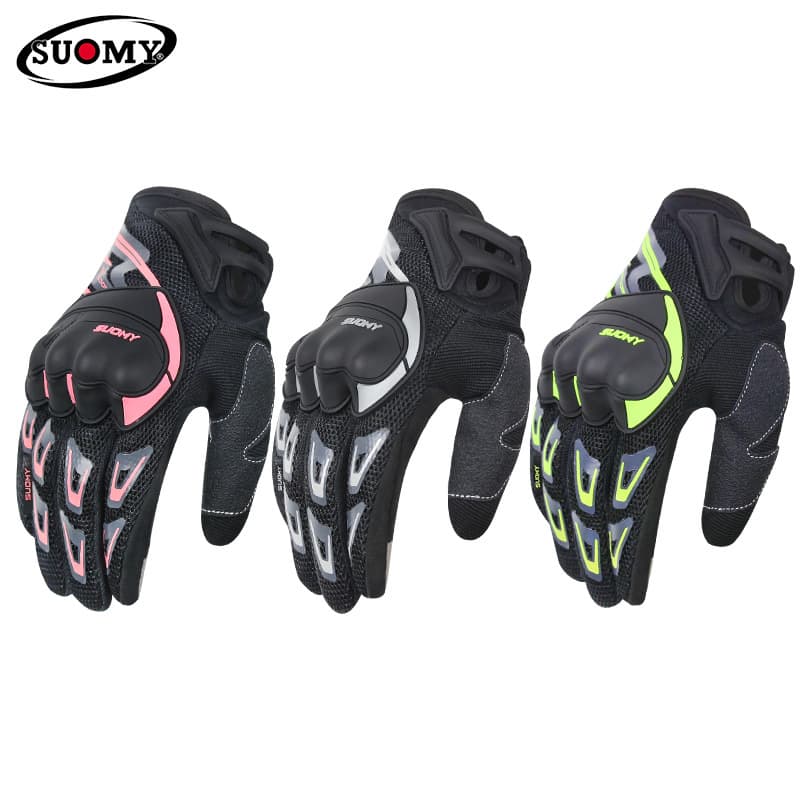 Summer Gloves, Thin Mesh, Breathable, Season Cycling Motorcycle Riders, Anti Fall Off-road Racing Men's All Finger