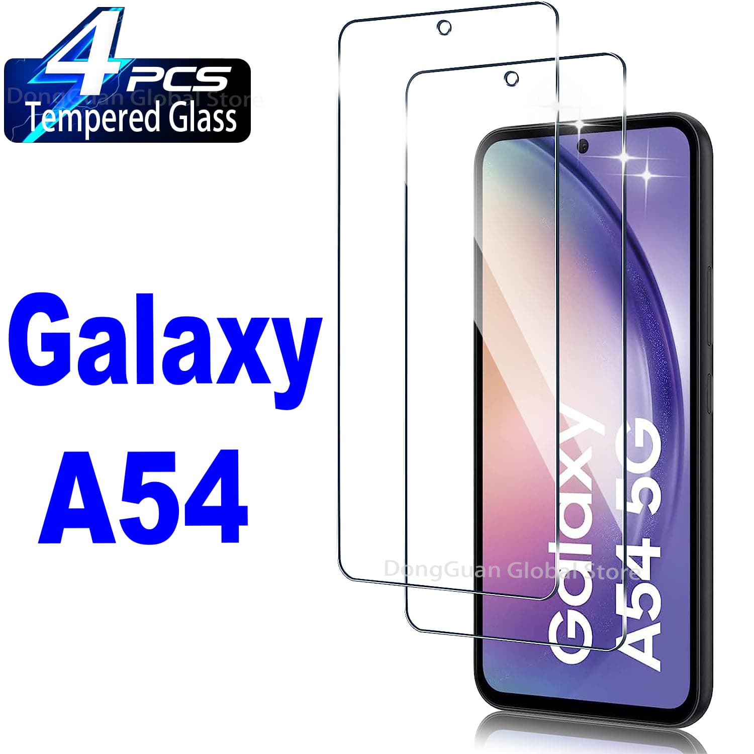2Pcs/4Pcs 9H Tempered For Samsung Galaxy A54 5G Screen Protector Glass Film
