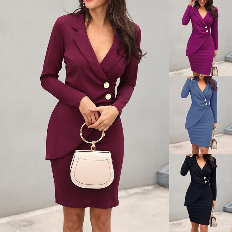 Women's Clothing slim temperament professional dress