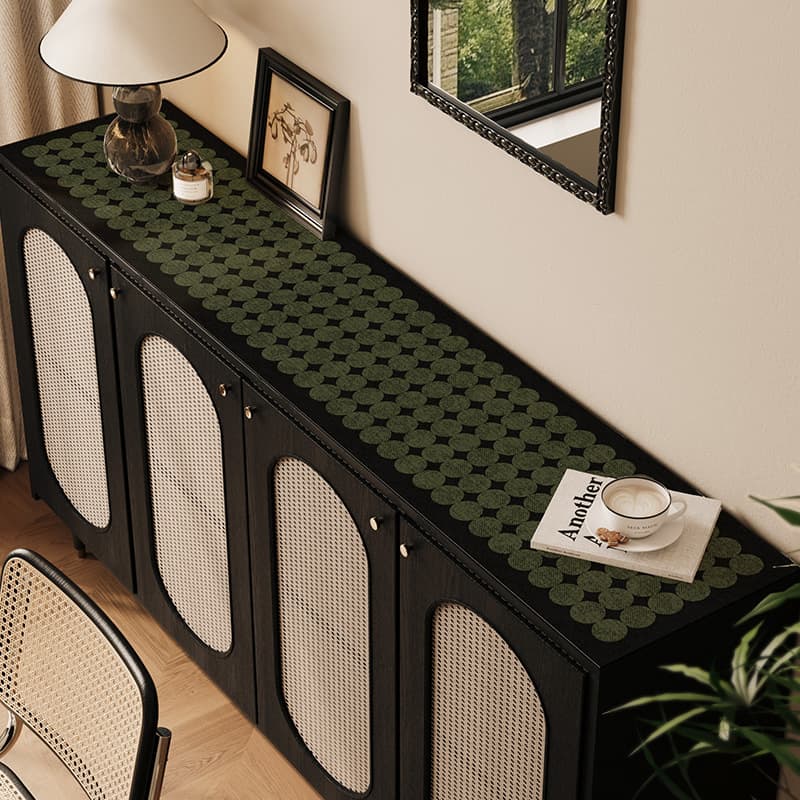 French Retro Tablecloth Vintage Sideboard Luxury High-End Long Strip TV Makeup Dressing Table Shoe Cabinet Desktop Mat