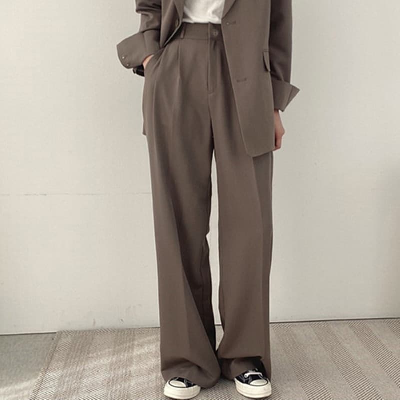 Women's Clothing Trousers For Women Spring And Autumn New Version Street Style Design Niche Casual Camel Small Suit Suit For Women