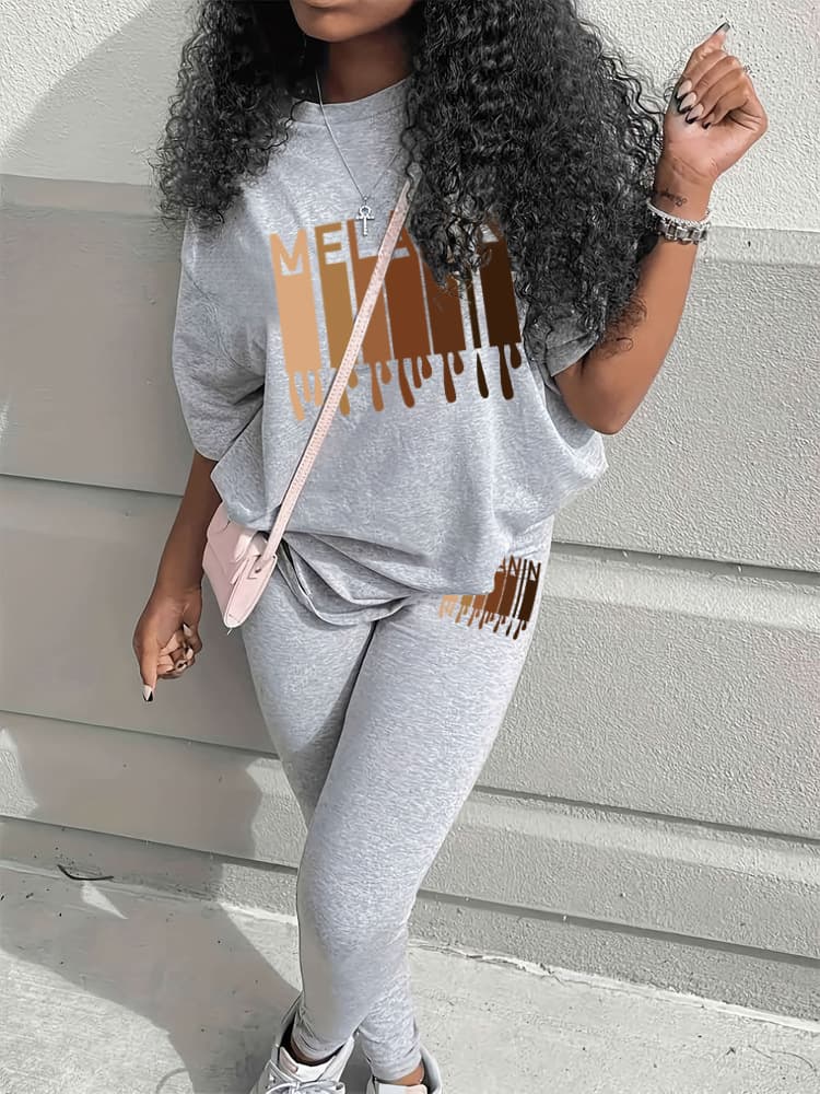 Women's Solid Color Casual Two-Piece Pant Set – Stylish Lounge & Streetwear Outfit With Comfortable Stretch Fabric