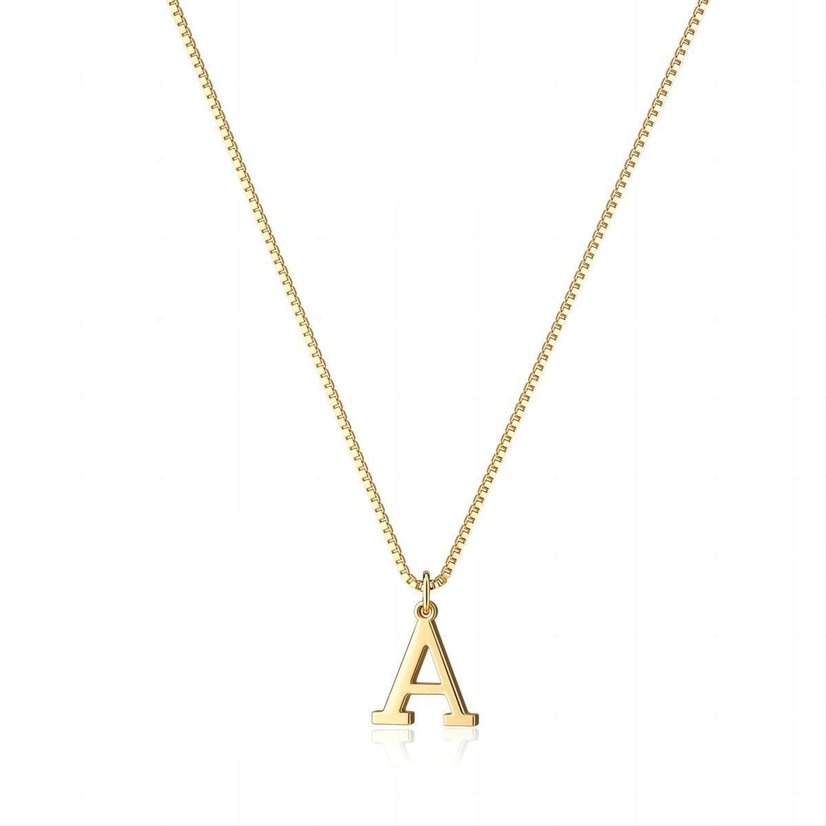 26 Letters Women's Necklace Copper Plated Gold Fashionable Exquisite Personality Versatile Pendant