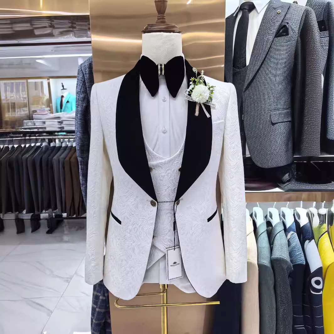 CT Men's Wedding Casual Host Suit 3-Piece Set 3piss