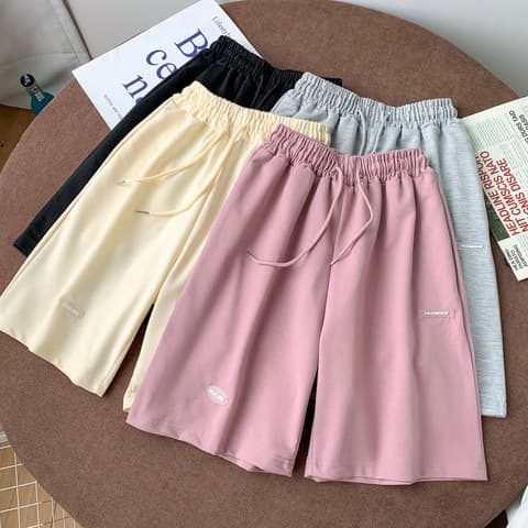 Women's Clothing High Waist Shorts For Women New Style Trend Ins Wide Leg Pants Mid Length Pants Slimming Loose Sports Casual Pants