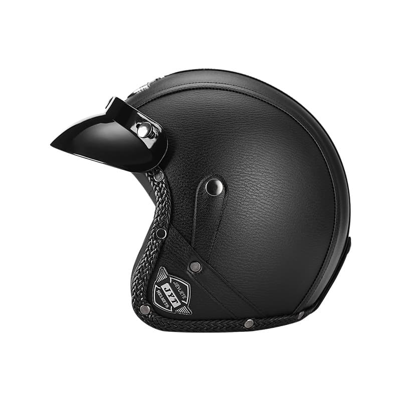 Personalized electric vehicle helmet Half helmet Handmade helmet 3/4 leather helmet half helmet
