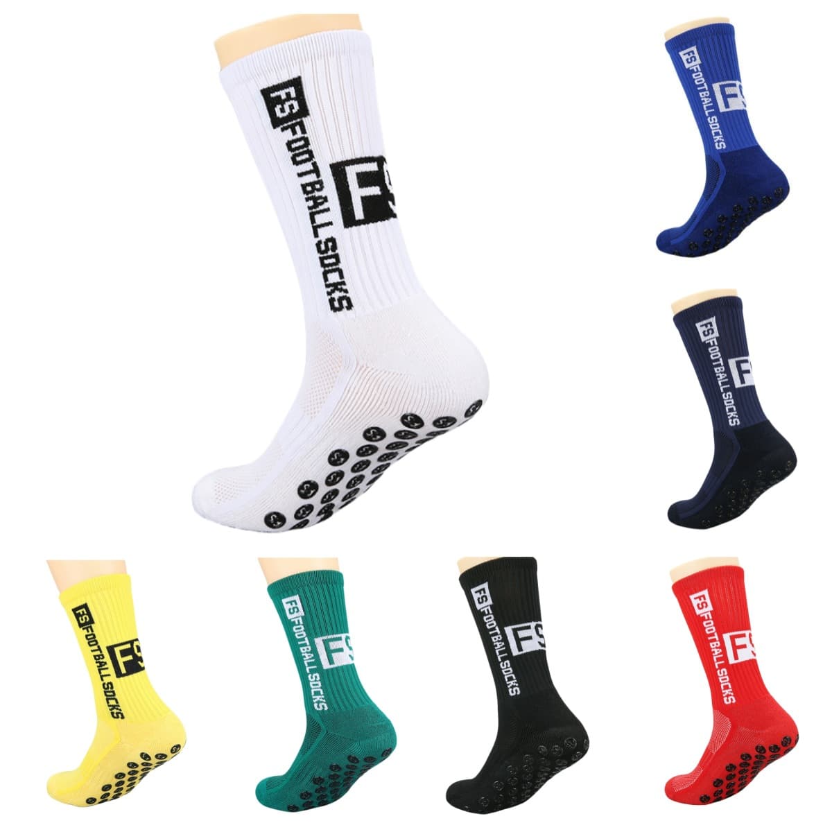 Cross Border FOOTBALLSOCKS Hot Selling Towel Bottom Silicone Anti Slip And Deodorizing Professional Sports Football Socks