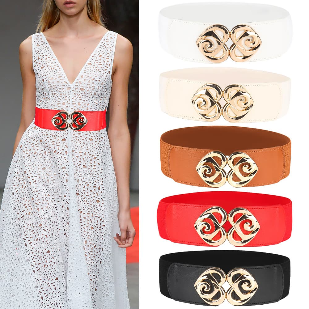 Love Elastic Wide Waistband for Women's Decoration, Waist Cover Accessories, Versatile Waist Closure, Fashionable and Trendy Women's Belt