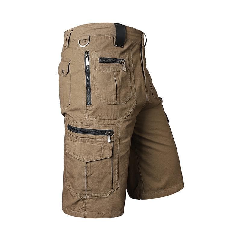 Cross-border Cropped Pants Men's Loose Straight Summer Large Size Fashionable Casual Mid-length Pants Multi-bag Pure Cotton Tooling Shorts Men's