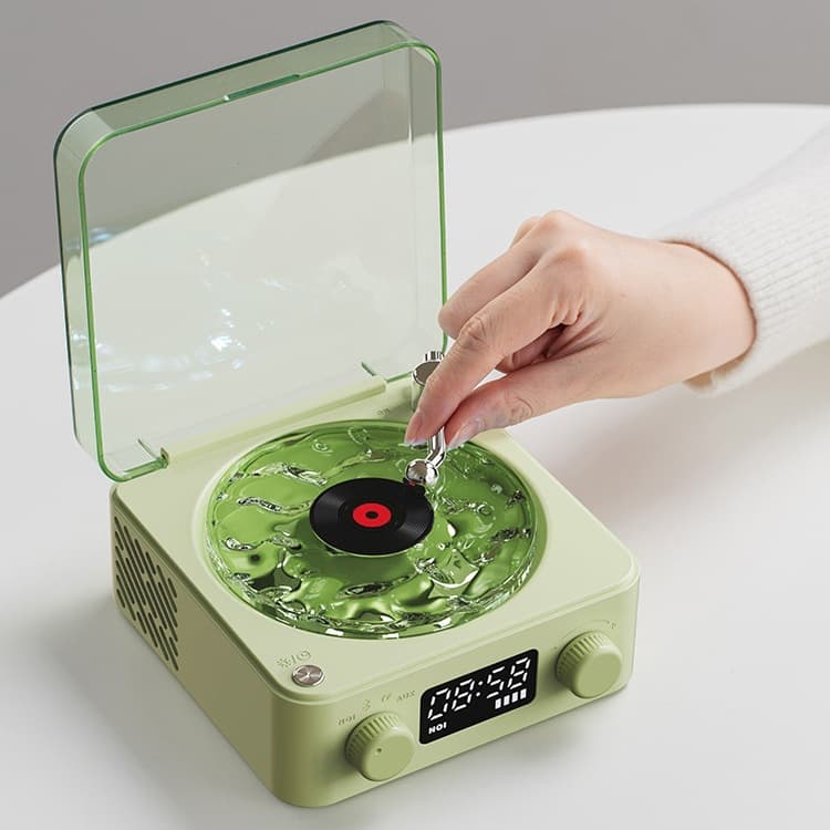 Kaiwu Tinghai Audio Bluetooth Speaker Computer Vinyl Record Player Christmas Gift Portable Subwoofer
