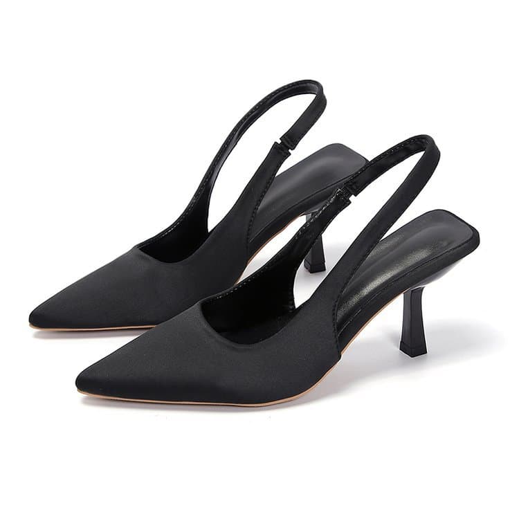 New pointy heel heel shoes after empty head sandal fairy wind with skirt high heels