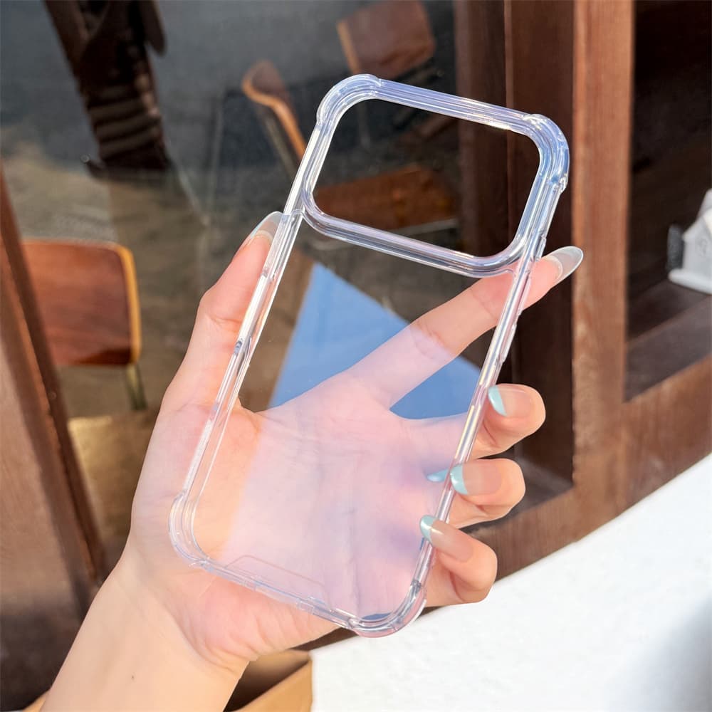 Transparent Acrylic Case Bump For Iphone 17 Air 16 15 14 13 12 11 Pro X XR XS Max 7 8 Plus Shockproof Clear Airbag