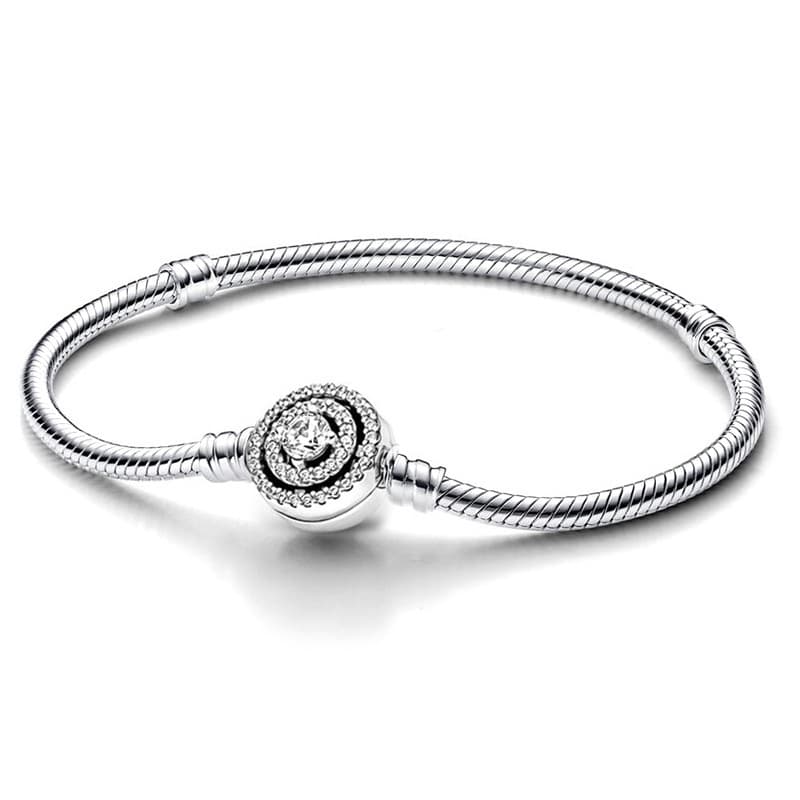 Charm Bracelets Panjia Moments Halo Chain Clasp Snake Bone Chain Bracelet Snake Bone Chain Bracelet Snake Bone Chain Bracelet Bracelet Basic Chain