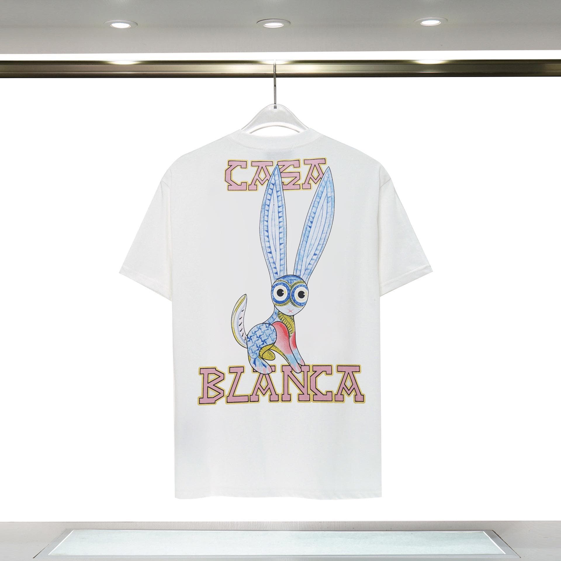 Vêtements pour hommes 24 nouveaux styles Illusion Gate Letter Printing T-shirt à manches courtes à col rond personnalisé