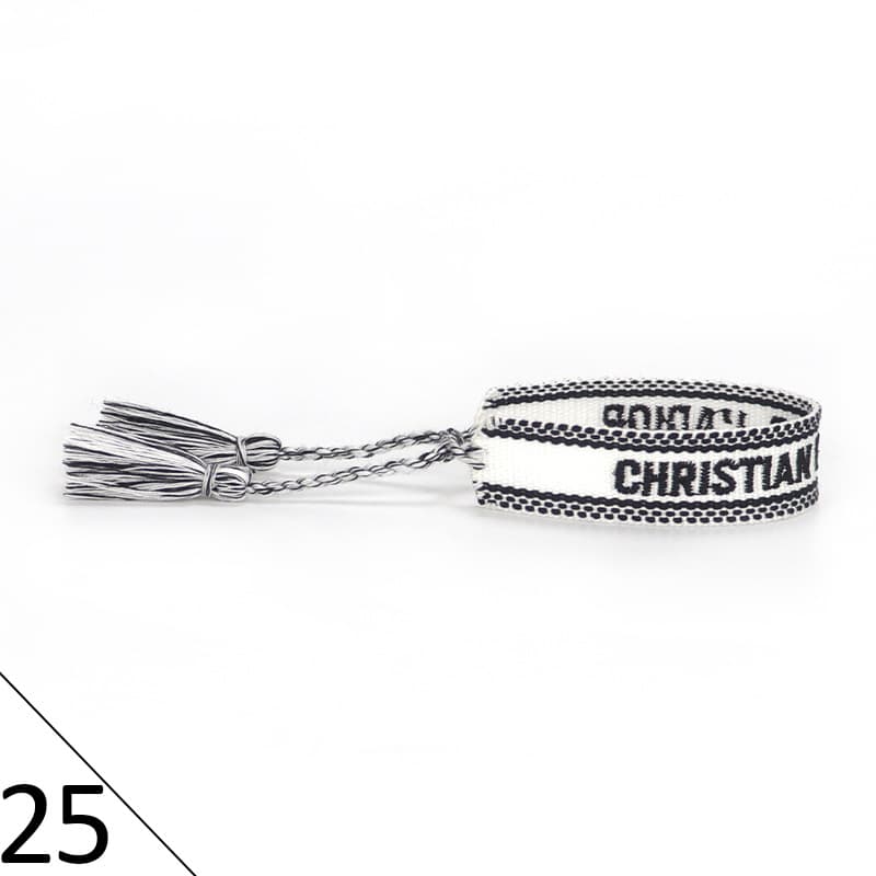 Bracelet unisexe tendance avec lettres tressées