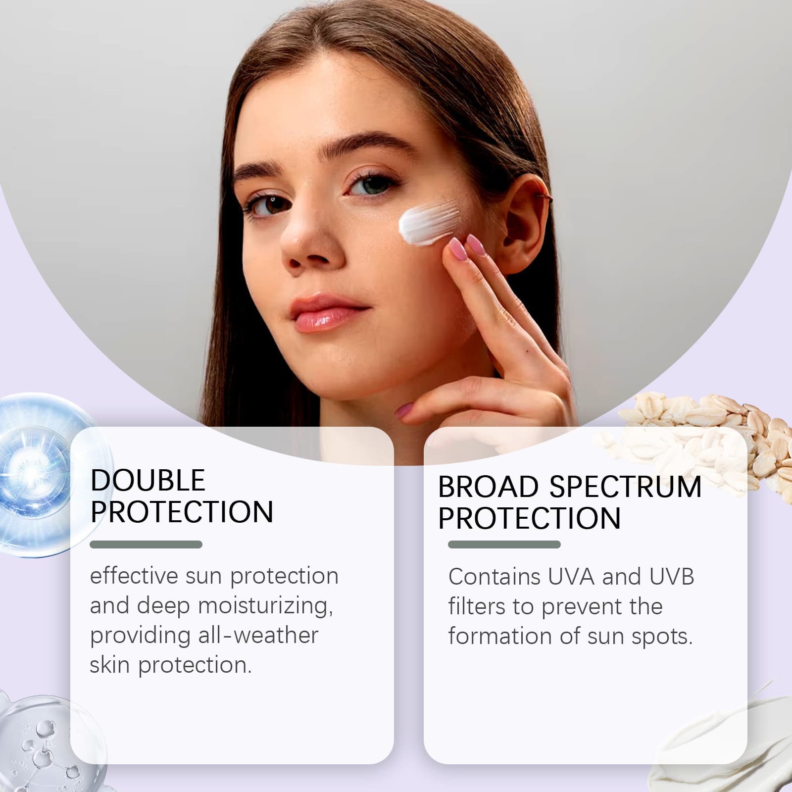 Moisturizing 2025 Cream For Face, Body, Outdoor UV Protection, Refreshing And Non Greasy Isolation Protective Milk Face, Body, Protection,