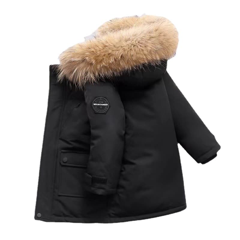 Children's Clothing Boys' Down Jackets For Small And Medium-sized Children New Children's Down Jackets Mid-lengt Winter Thickened Jackets