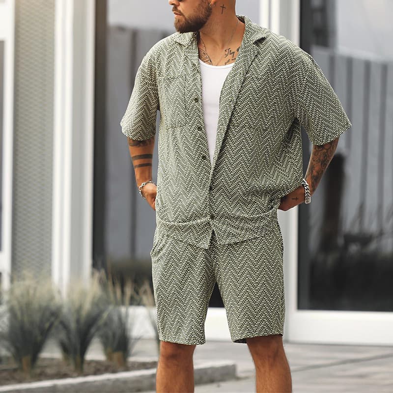 Men's Sports Suits Hot Selling Short-sleeved Shirts And Shorts Men's Clothing Trend