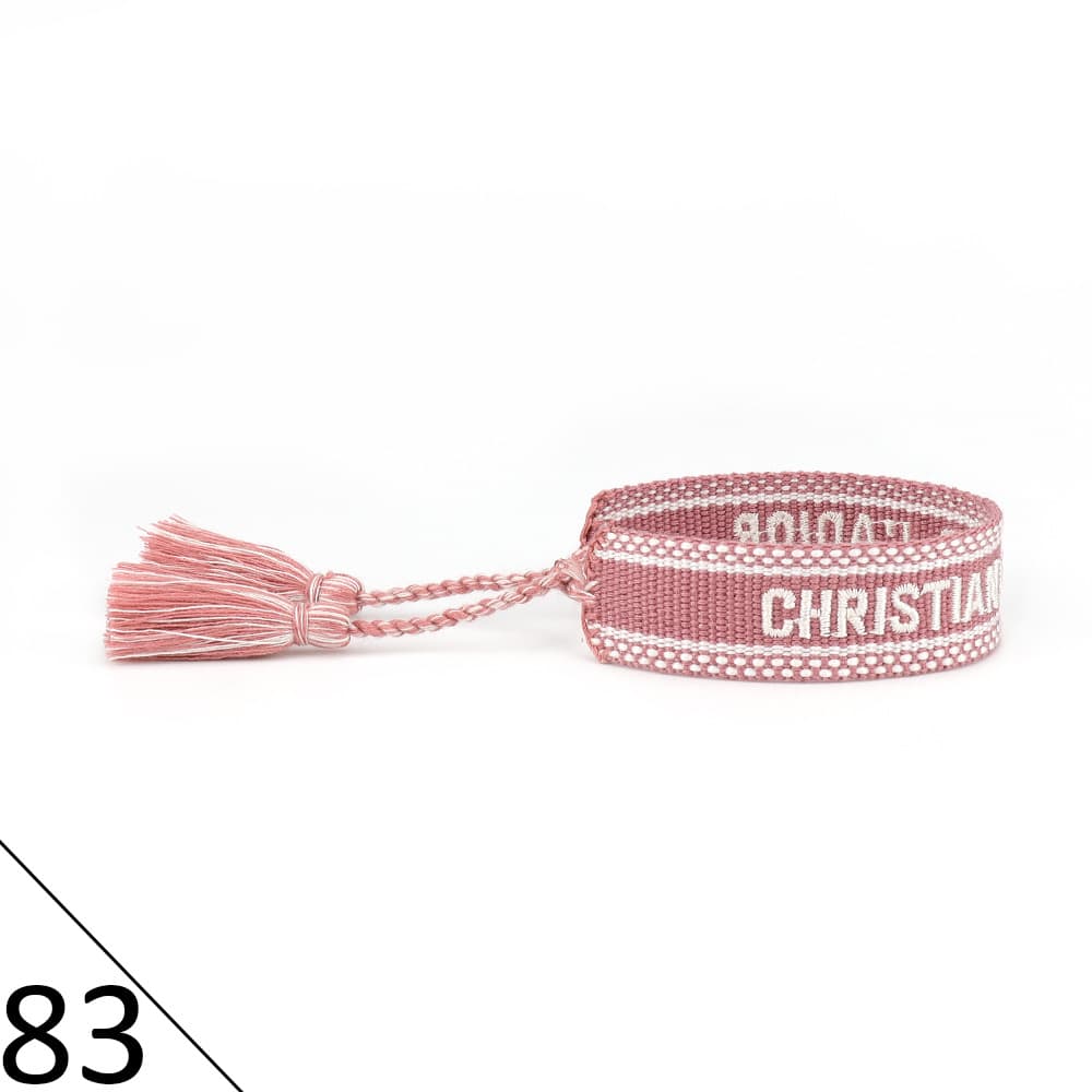 Bracelet unisexe tendance avec lettres tressées